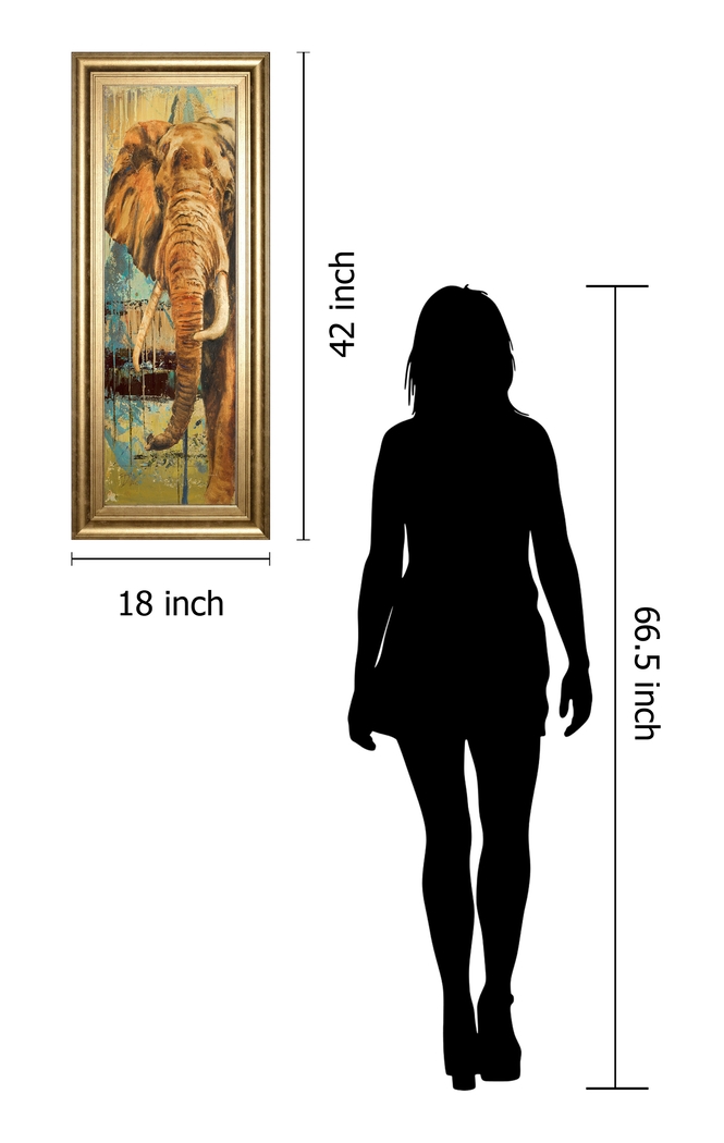 Kids Magnificent Elephant Beige Artwork - Thumbnail - Image 3