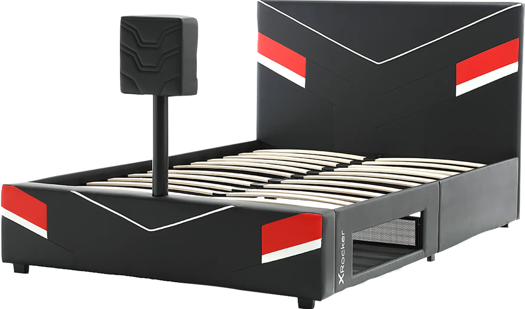 Kids Mahine II Black Full Gaming Bed with TV Mount - Thumbnail - Image 7