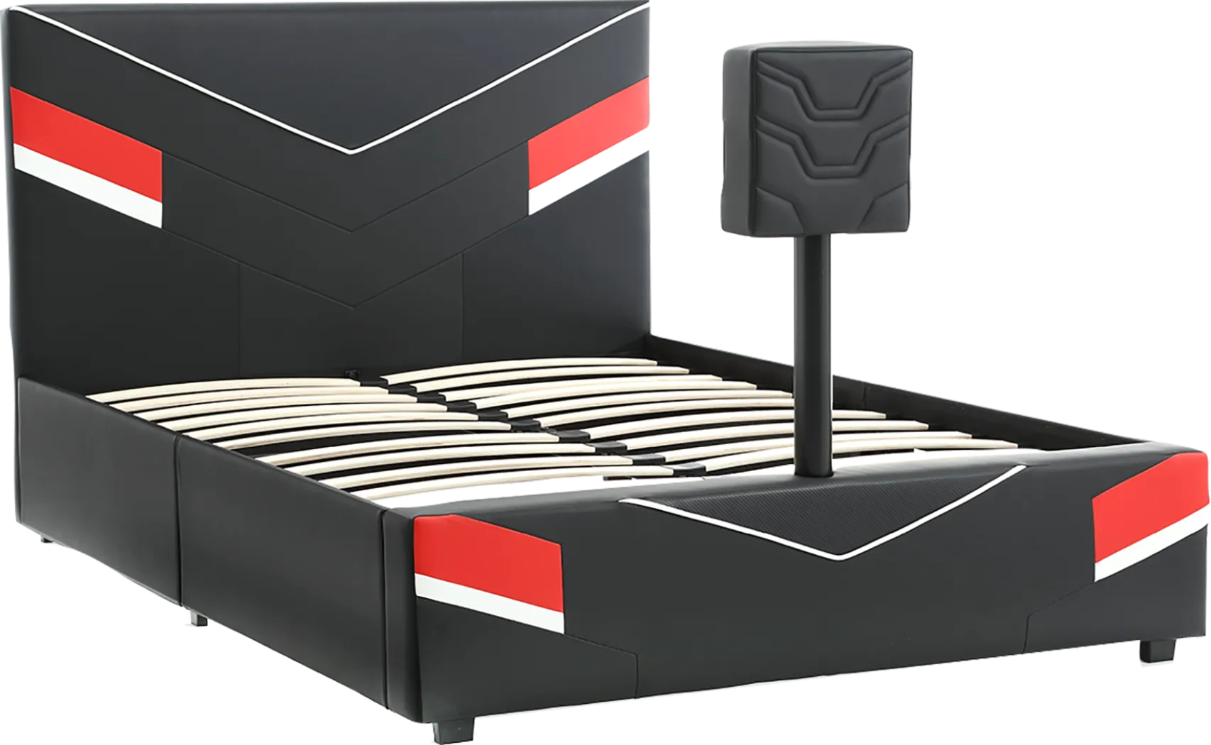 Kids Mahine II Black Full Gaming Bed with TV Mount - Thumbnail - Image 1