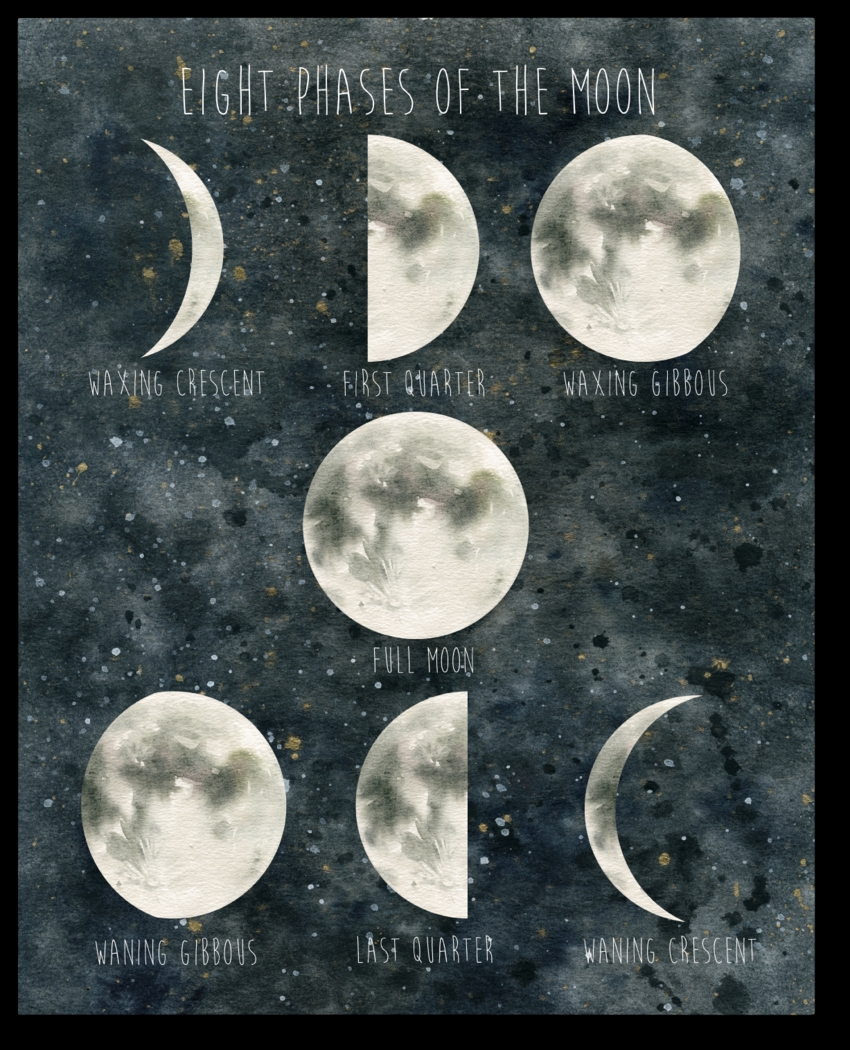 Kids Majestic Moon Gray Artwork - Thumbnail - Image 1