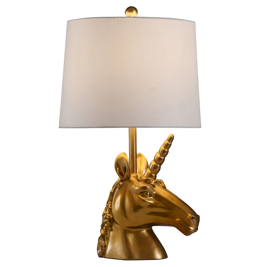 Kids Majestic Unicorn Gold Lamp - Thumbnail - Image 2