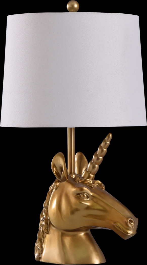 Kids Majestic Unicorn Gold Lamp - Thumbnail - Image 1