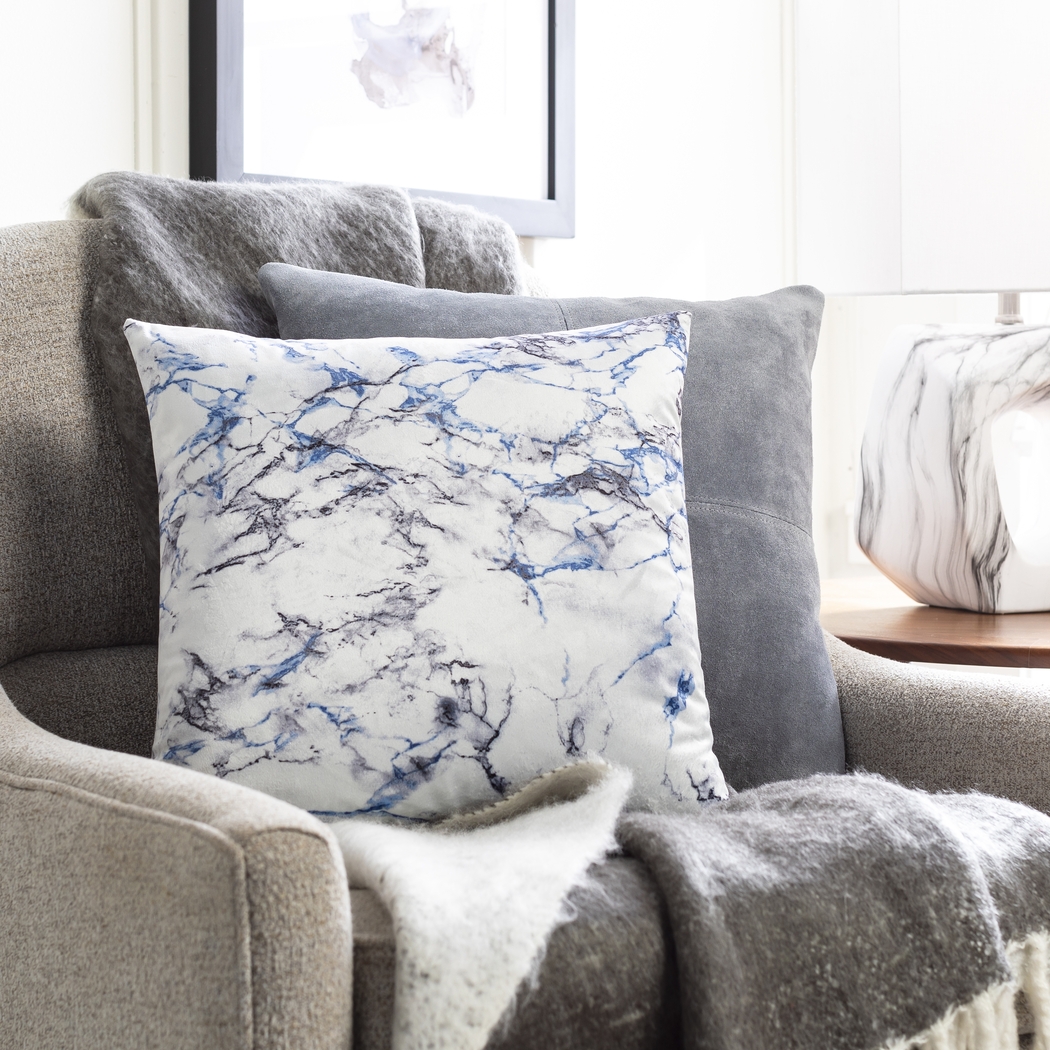 Kids Marble Cloud Charcoal Accent Pillow - Thumbnail - Image 4