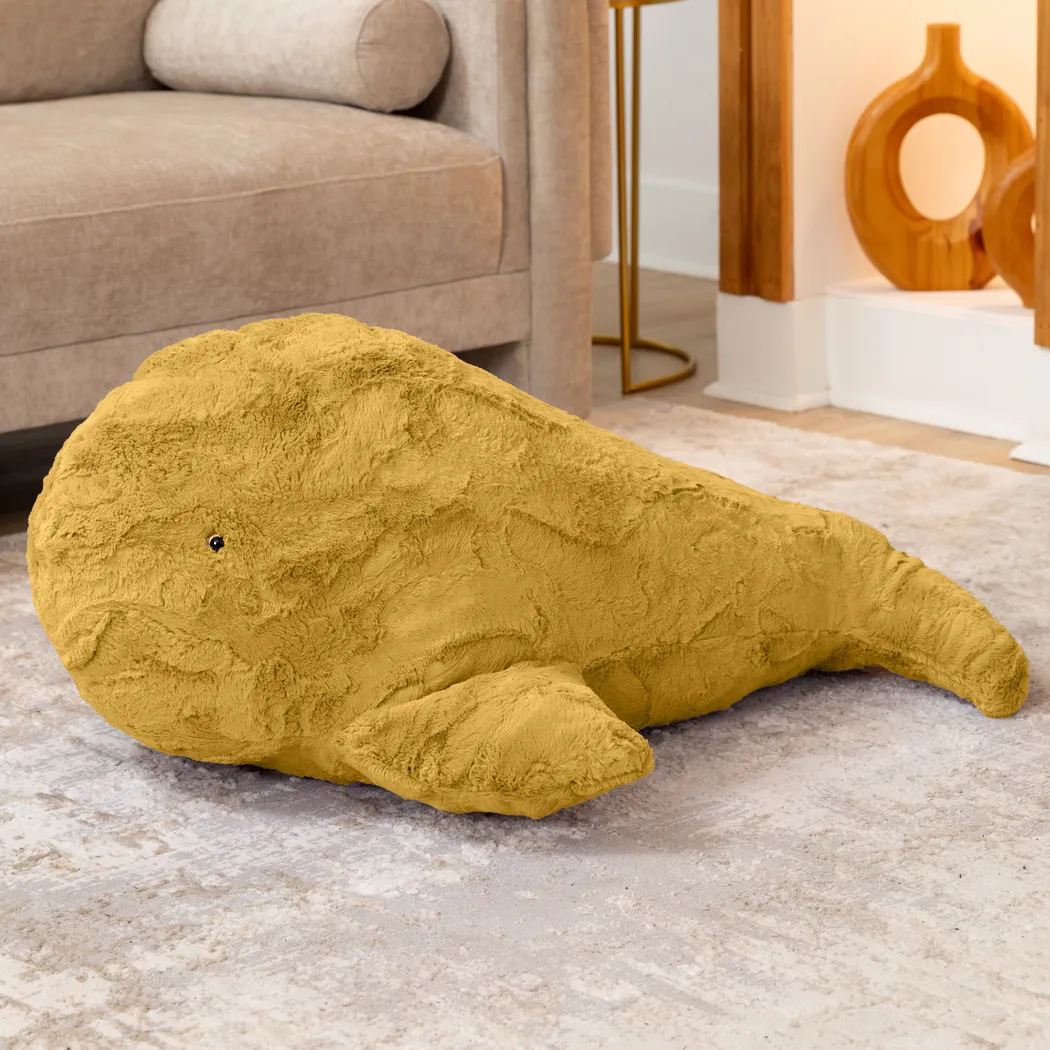 Kids Marina the Whale Gold Bean Bag - Thumbnail - Image 2