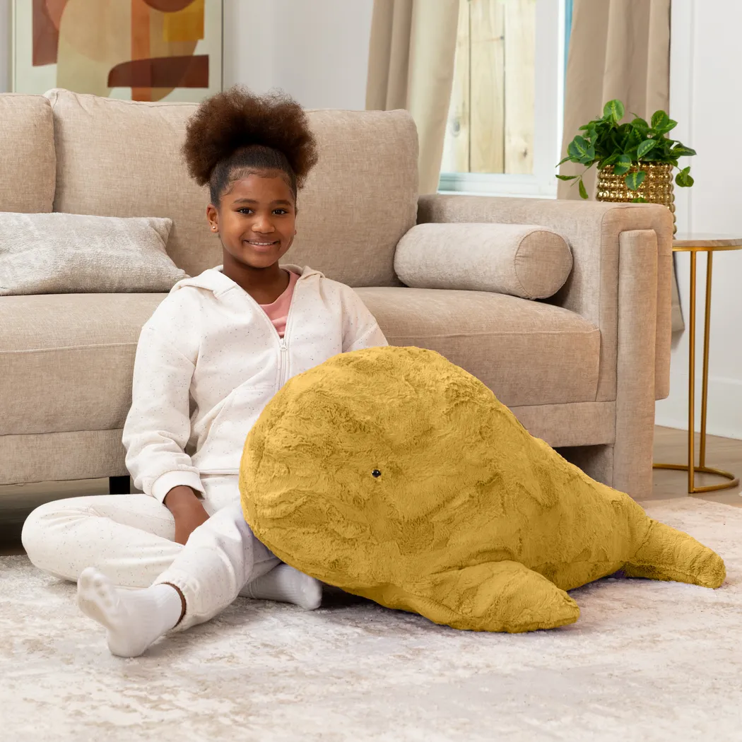 Kids Marina the Whale Gold Bean Bag - Thumbnail - Image 4