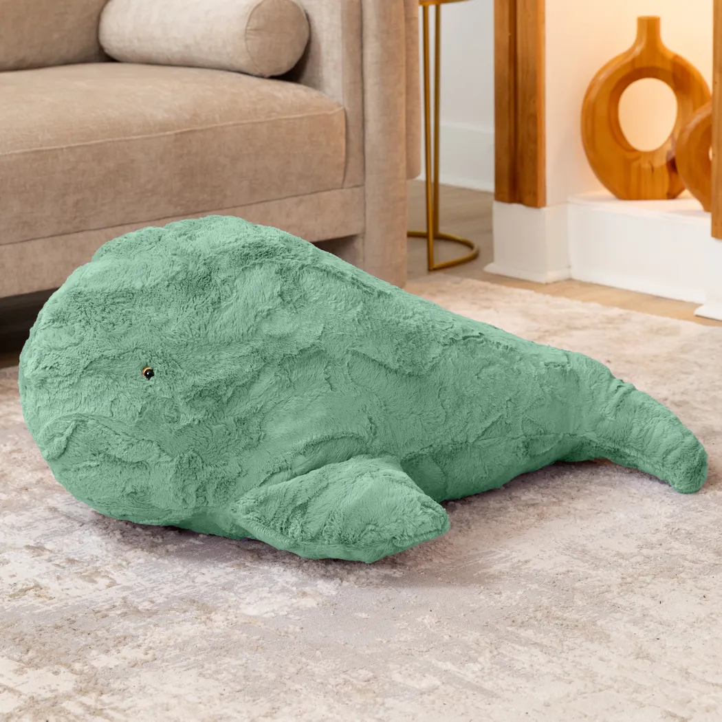 Kids Marina the Whale Green Bean Bag - Thumbnail - Image 2