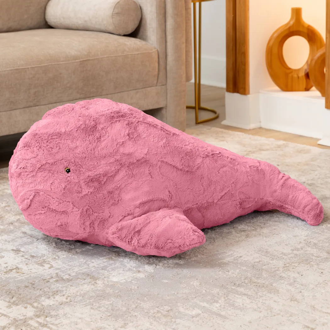 Kids Marina the Whale Pink Bean Bag - Thumbnail - Image 2