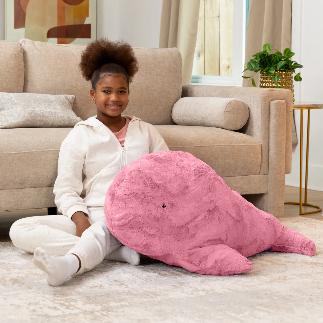Kids Marina the Whale Pink Bean Bag - Thumbnail - Image 4