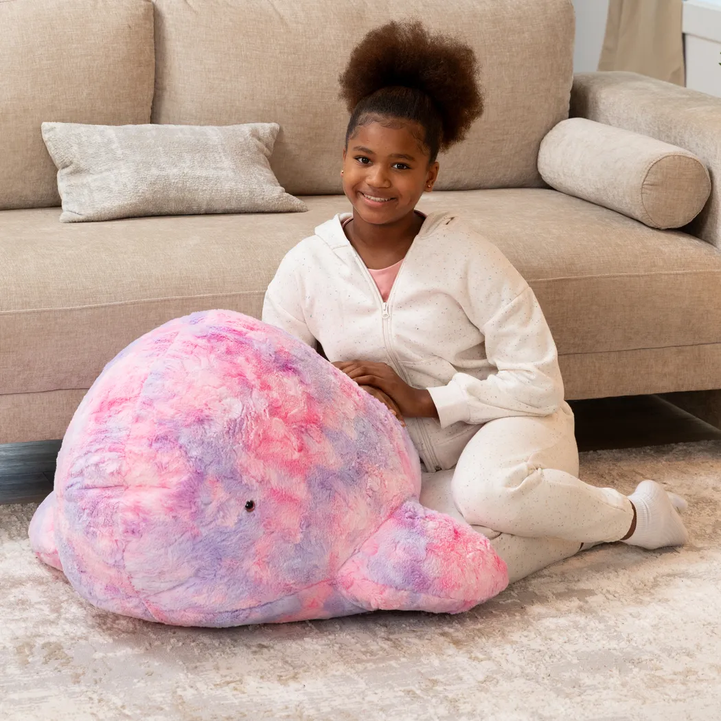 Kids Marina the Whale Tie-Dye Pink Bean Bag - Thumbnail - Image 4