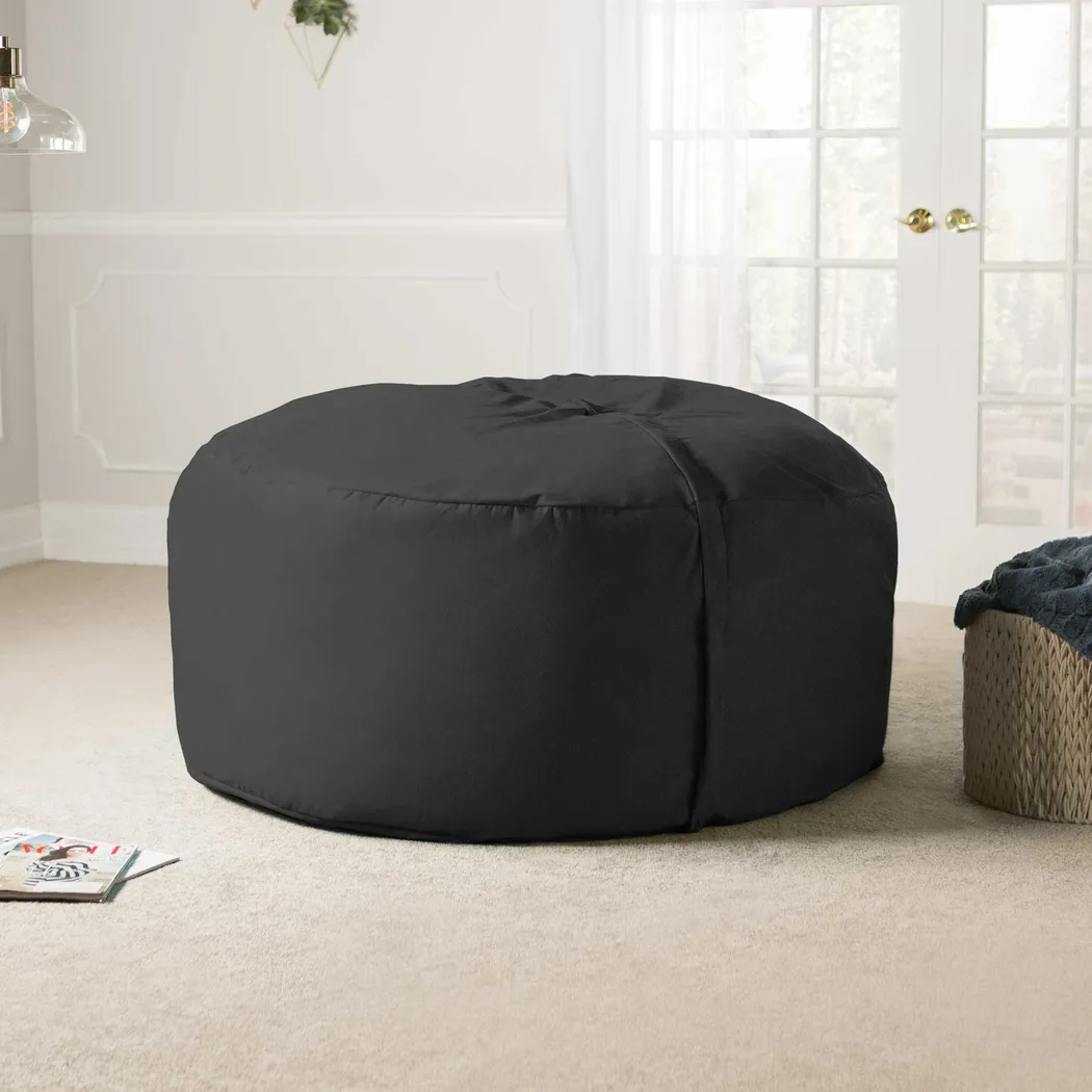 Kids Marshmellow Black Large Bean Bag Chair - Thumbnail - Image 5