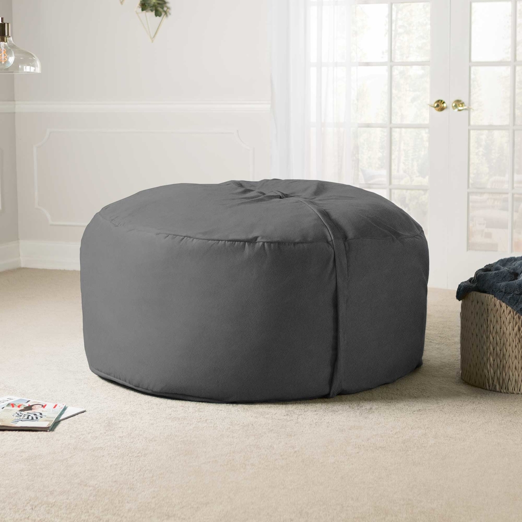 Kids Marshmellow Gray Large Bean Bag Chair - Thumbnail - Image 5