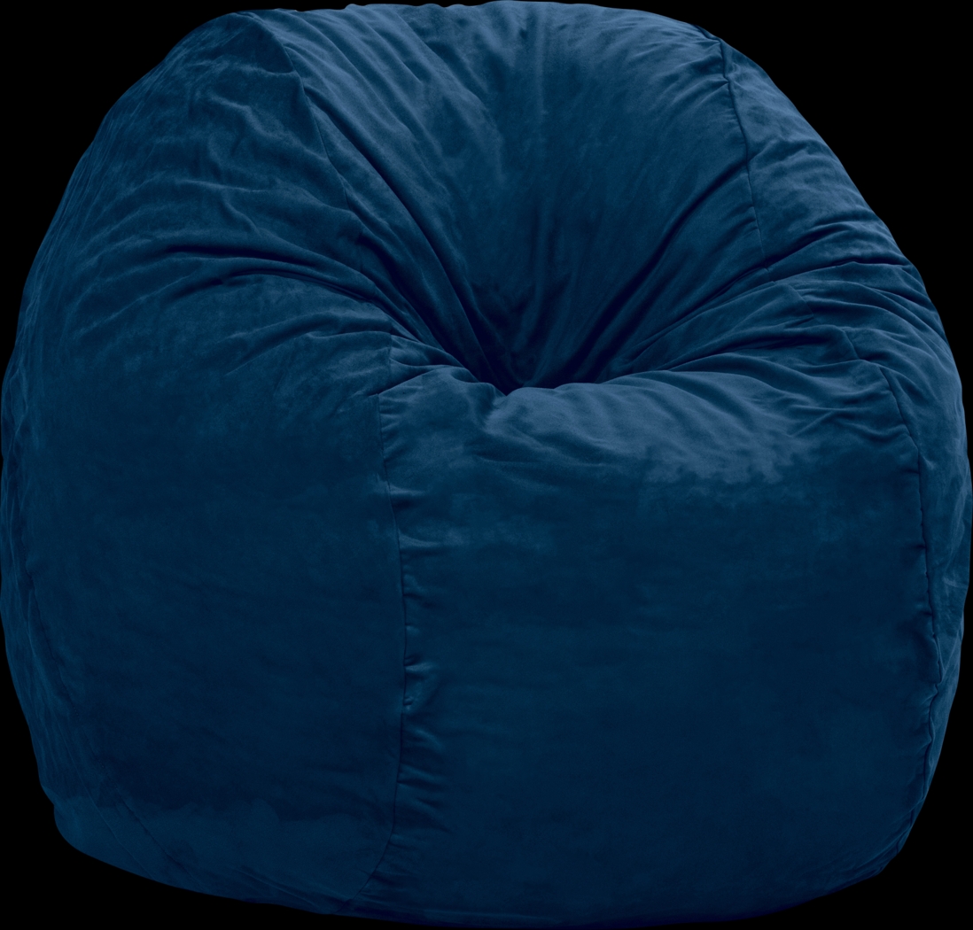 Kids Marshmellow Navy Large Bean Bag Chair - Thumbnail - Image 3