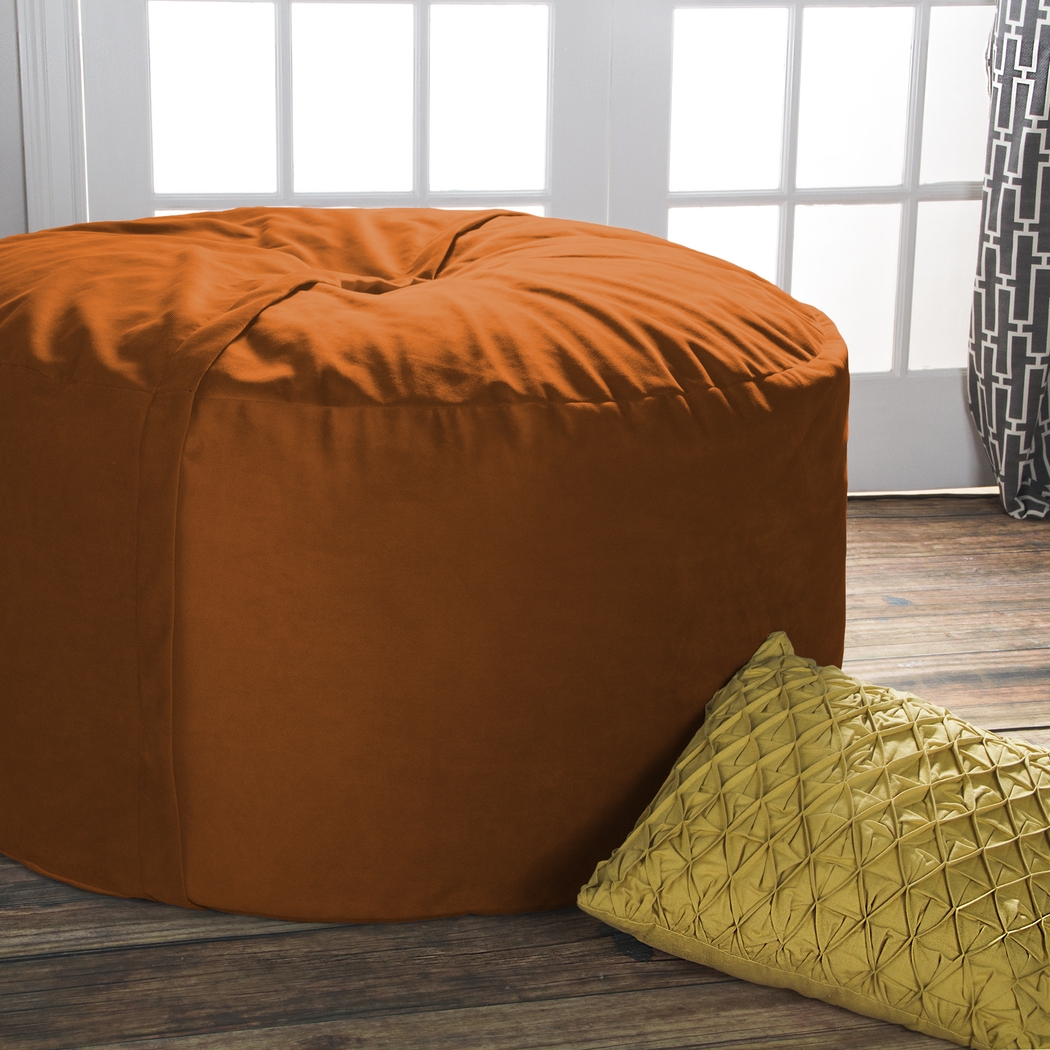 Kids Marshmellow Orange Bean Bag Chair - Thumbnail - Image 2
