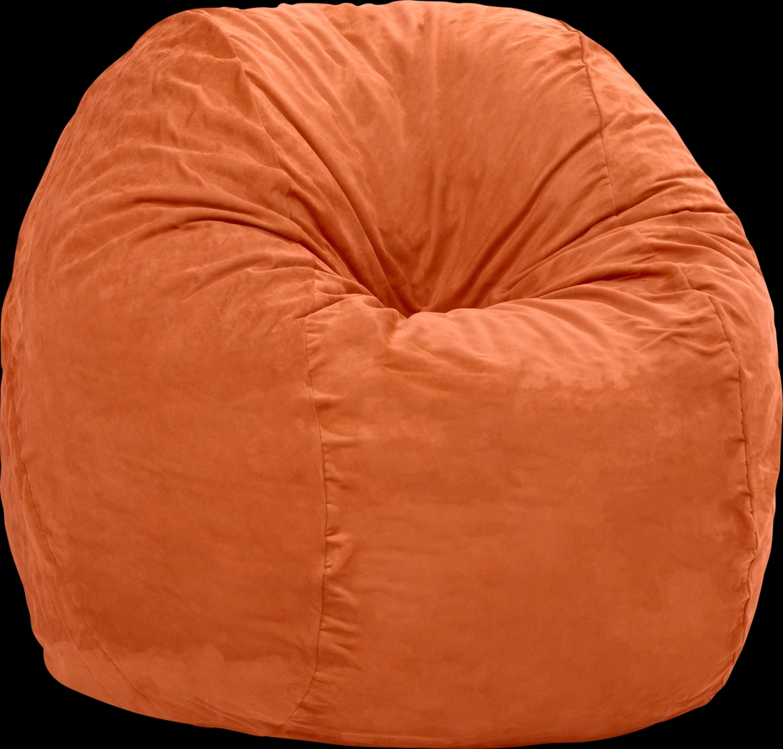 Kids Marshmellow Orange Large Bean Bag Chair - Thumbnail - Image 3