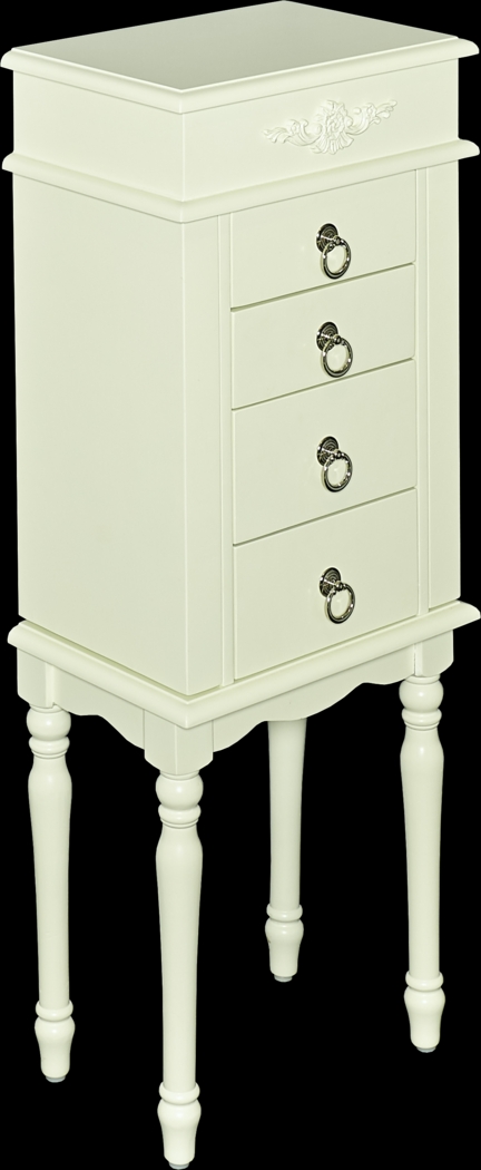 Kids Maryanne Beige Jewelry Armoire - Thumbnail - Image 1
