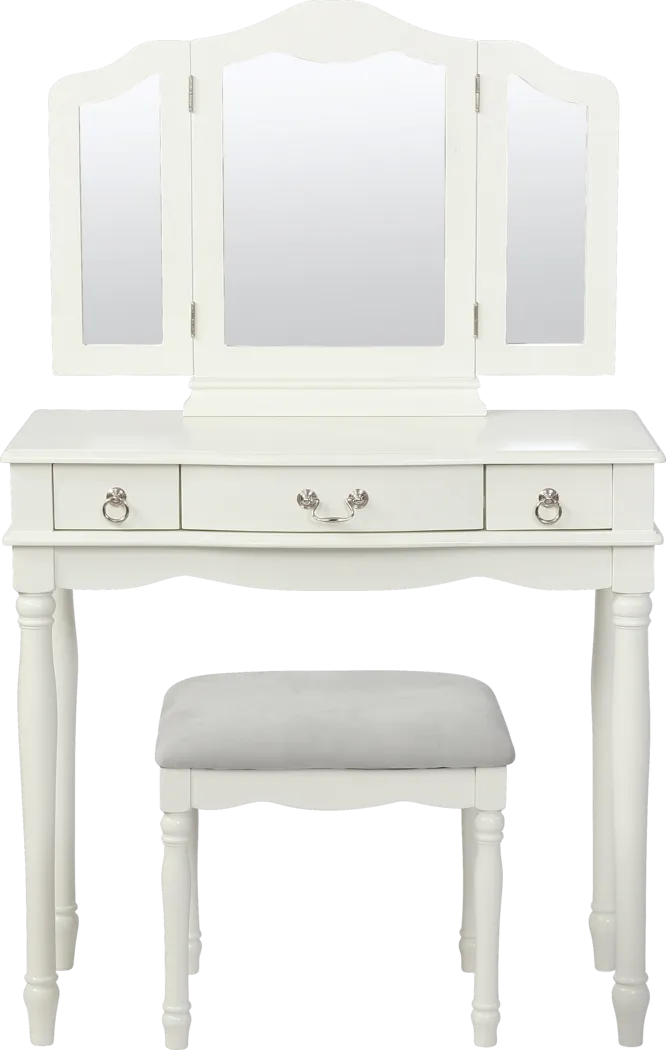 Kids Maryanne Beige Vanity Set - Thumbnail - Image 1