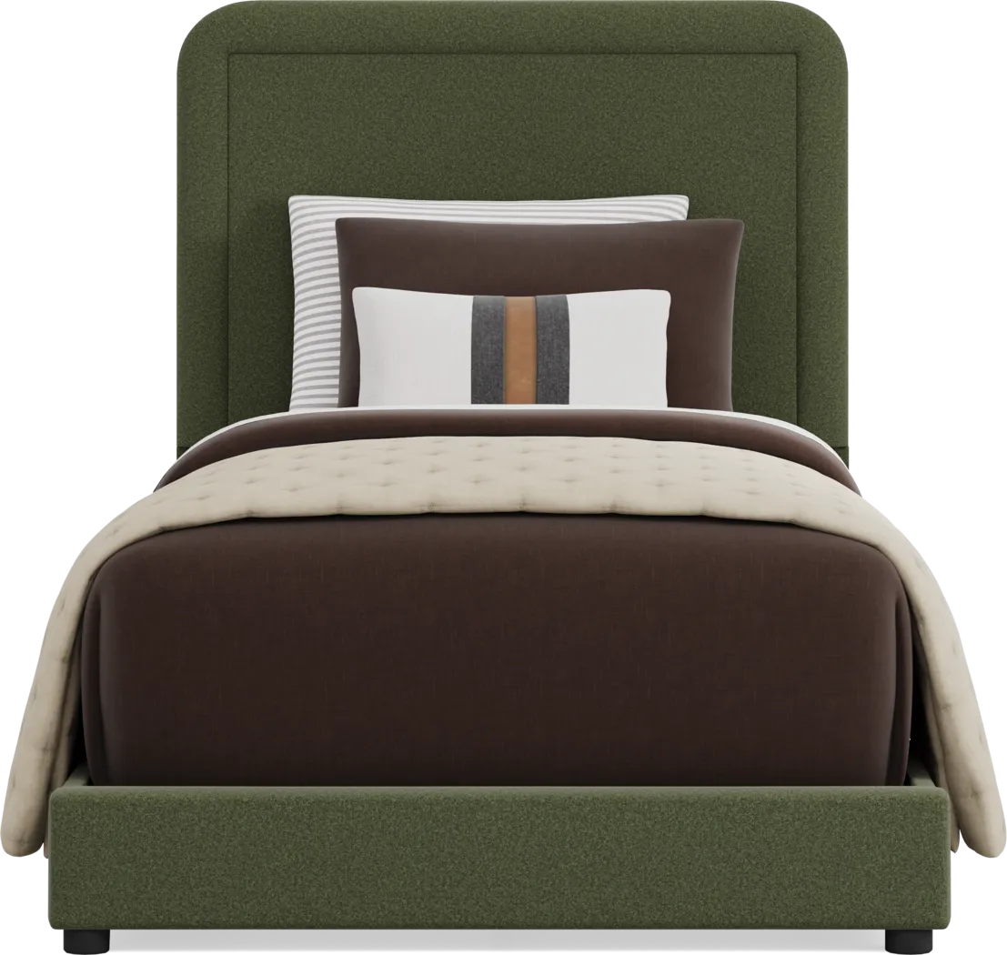 Kids Mason Forest Twin Upholstered Bed - Thumbnail - Image 2