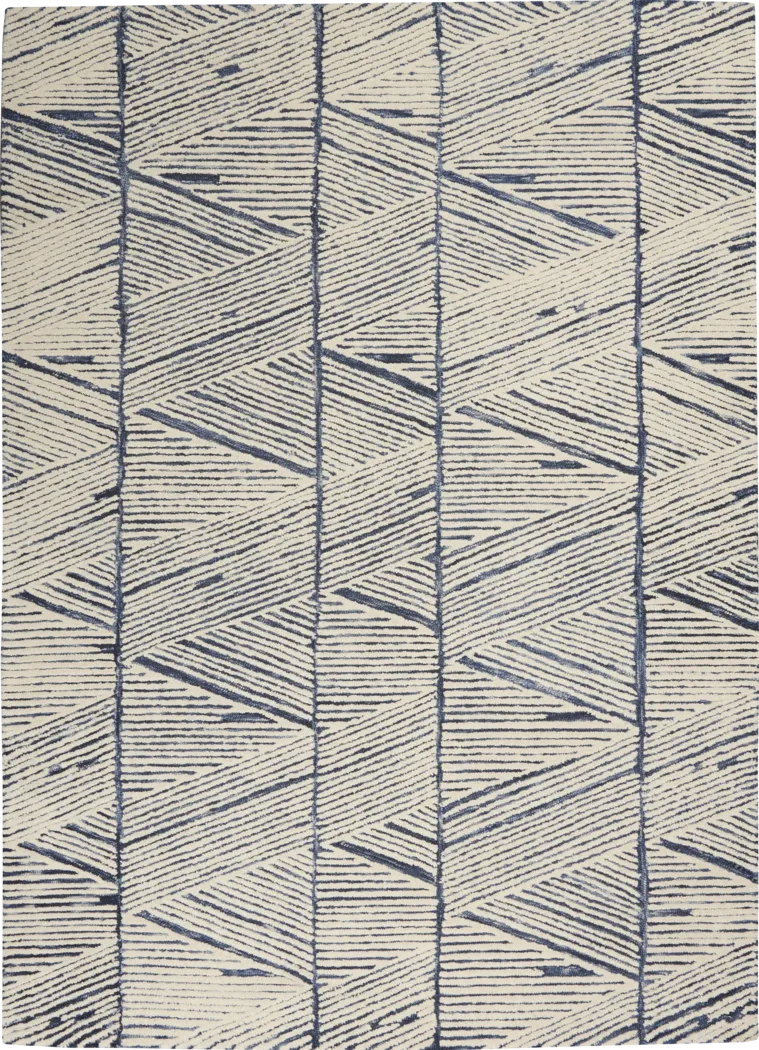 Kids Meandry Blue 5' x 7' Rug - Thumbnail - Image 1