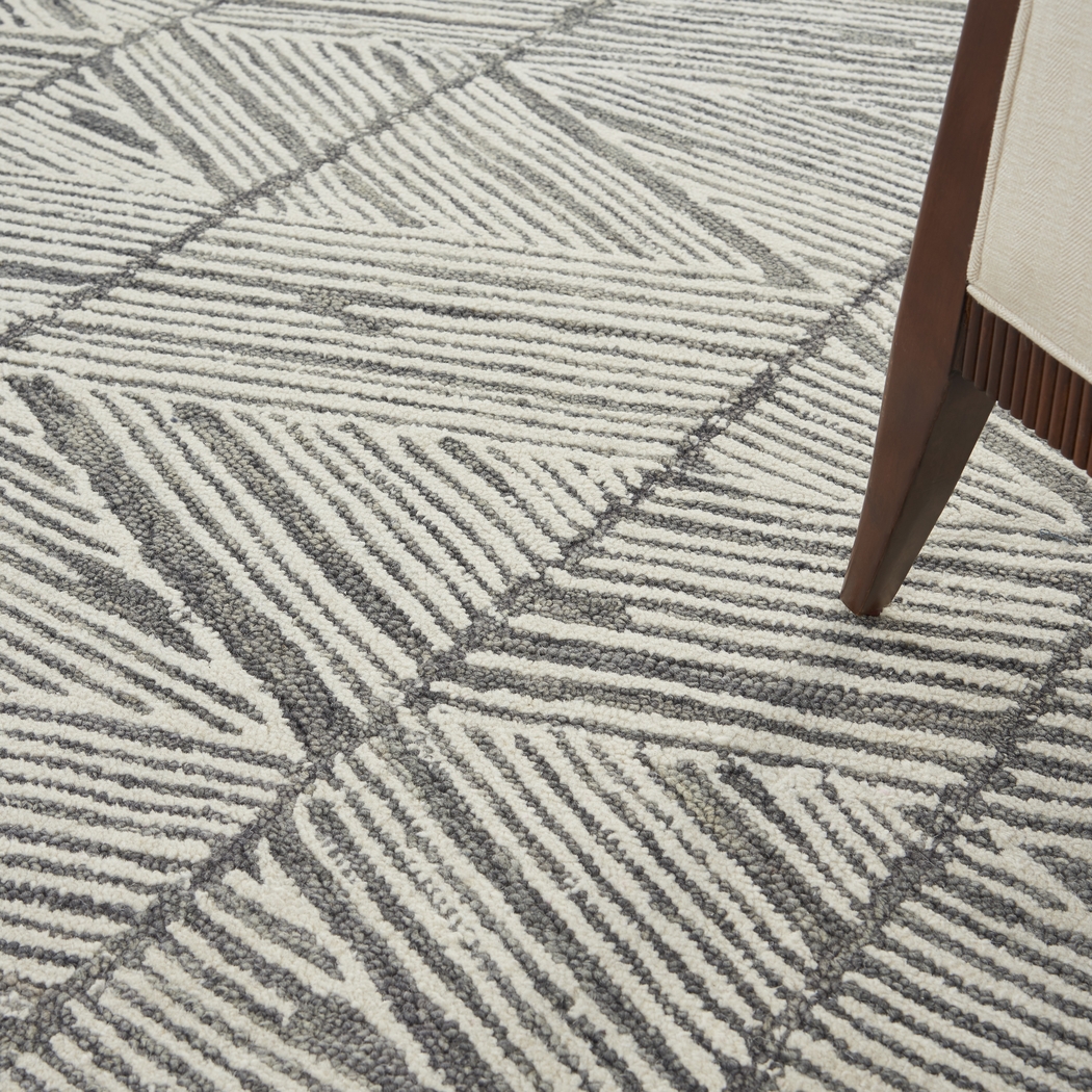 Kids Meandry Gray 8' x 10' Rug - Thumbnail - Image 2