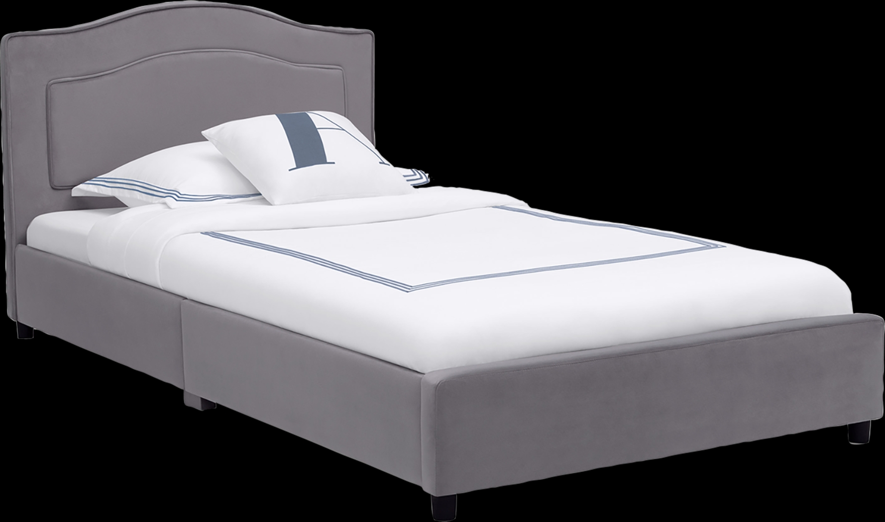 Kids Mebrie Gray Twin Bed - Thumbnail - Image 1