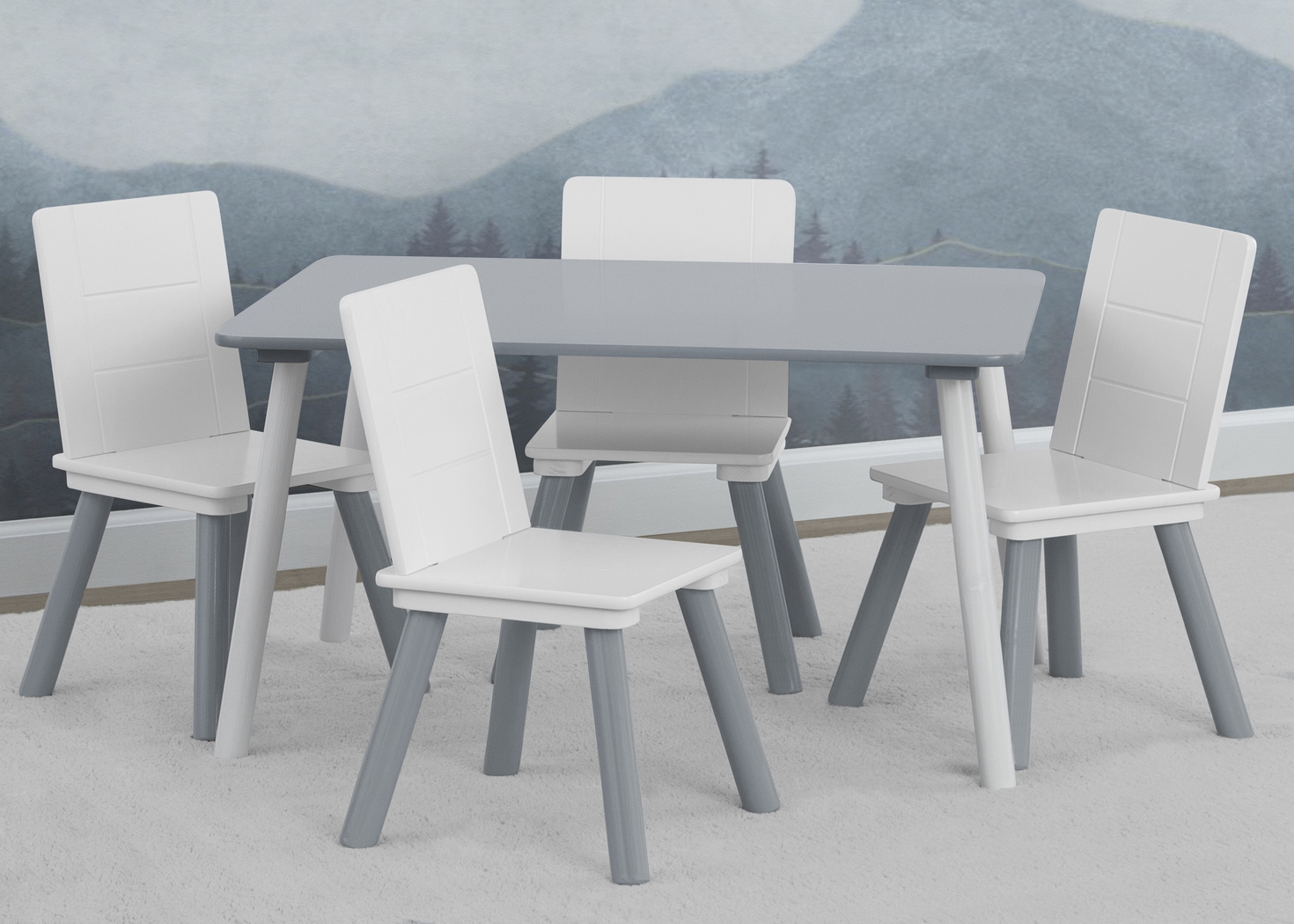 Kids Mellei Gray/White Table Set - Thumbnail - Image 3
