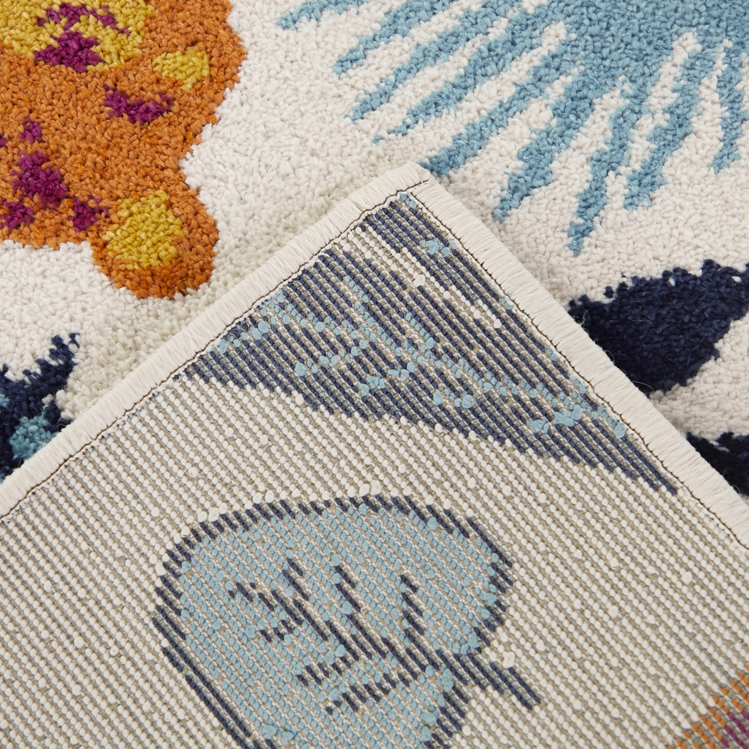 Kids Mercado White 5'3 x 7' Rug - Thumbnail - Image 4