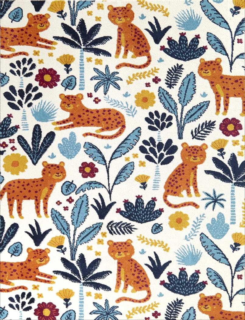 Kids Mercado White 5'3 x 7' Rug - Thumbnail - Image 1