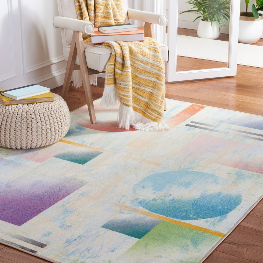Kids Mercle Multi 5'5 x 7'6 Rug - Thumbnail - Image 2