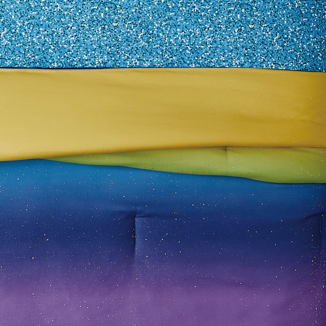 Kids Mermaid Glitter Purple 5 Pc Twin Comforter Set - Thumbnail - Image 3