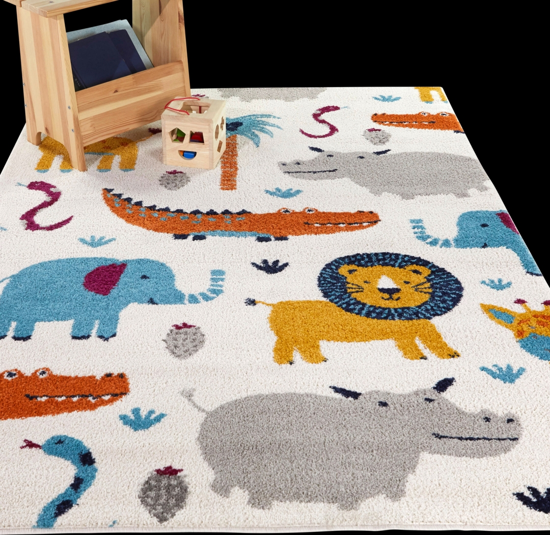 Kids Merrimont Cream 5'3 x 7' Rug - Thumbnail - Image 2