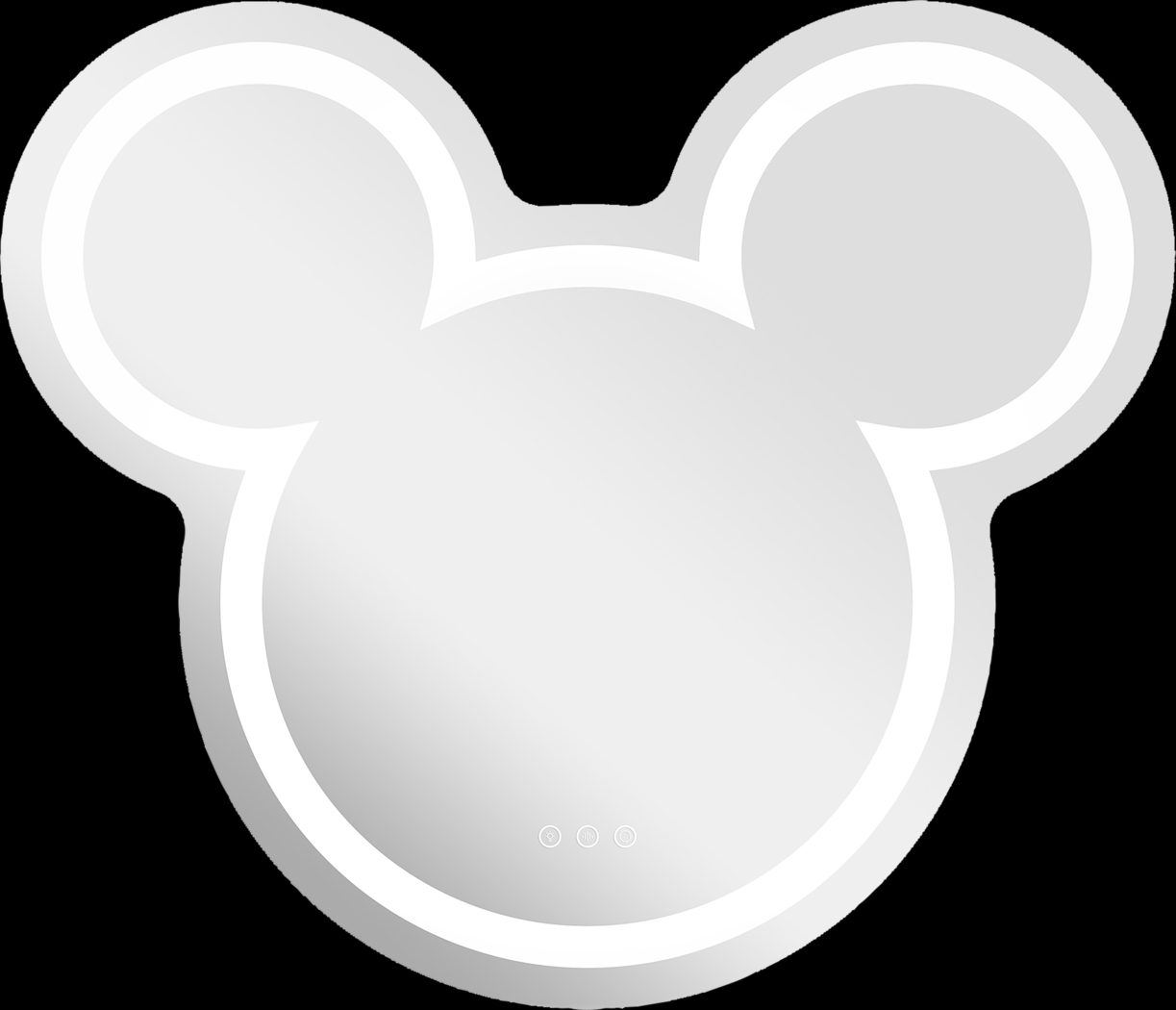 Kids Mickey Mouse White LED Wall Mirror - Thumbnail - Image 1