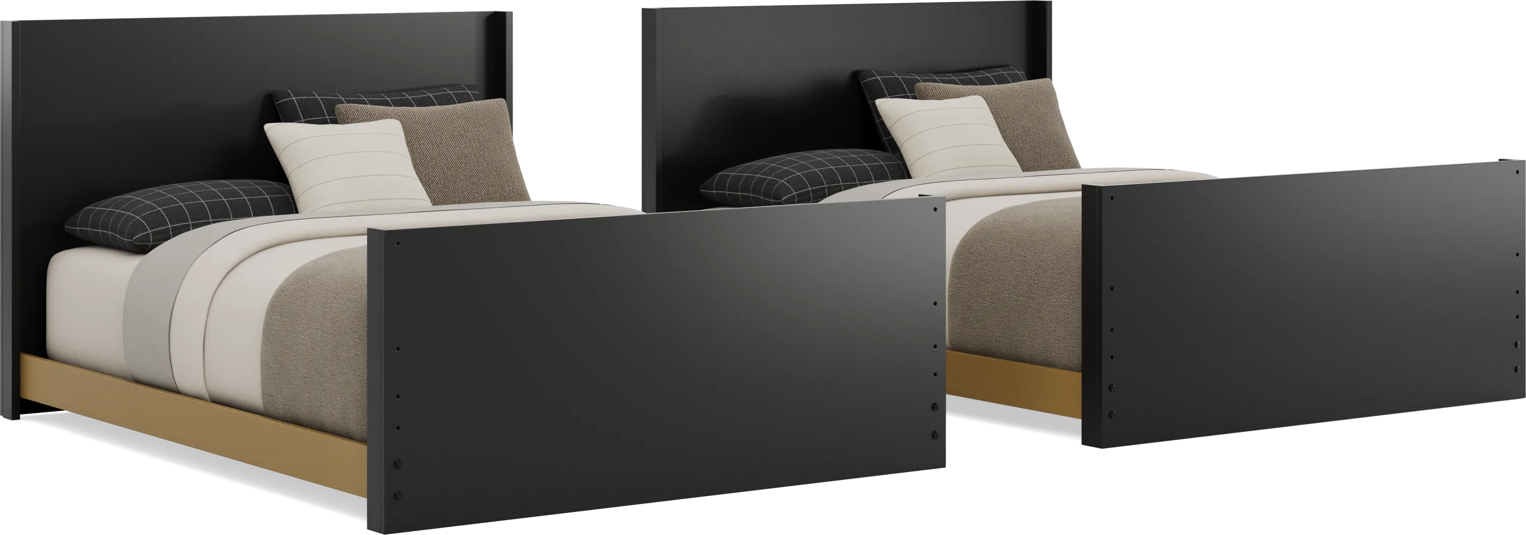Kids Mikka Black Full/Full Convertible Bunk Bed - Thumbnail - Image 4
