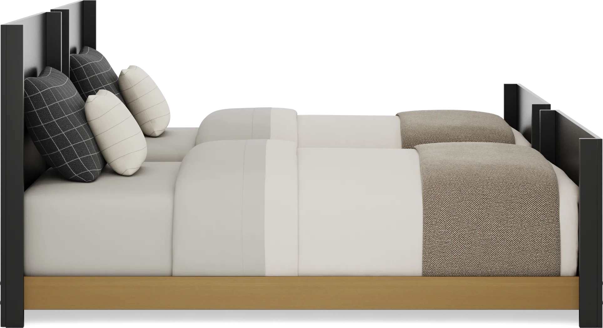 Kids Mikka Black Twin/Twin Convertible Bunk Bed - Image 6