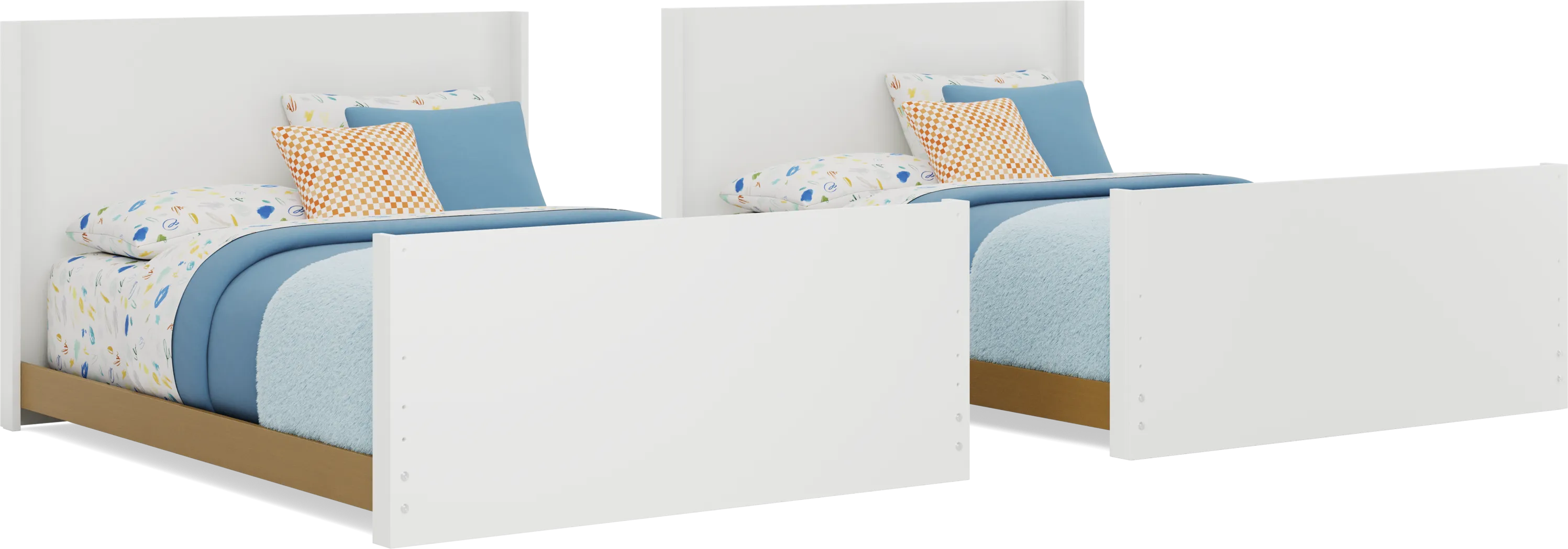 Kids Mikka White Full/Full Convertible Bunk Bed - Thumbnail - Image 4