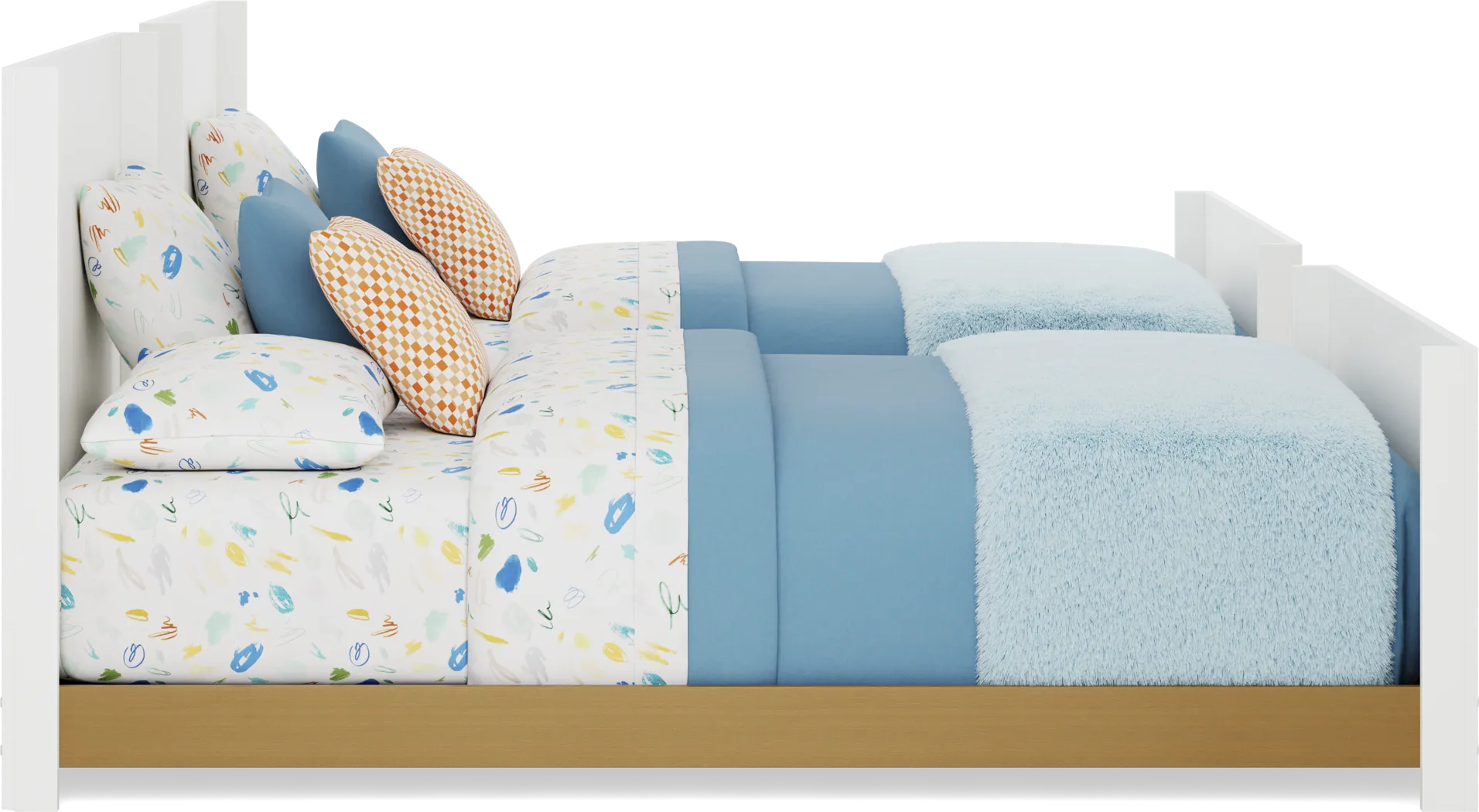 Kids Mikka White Full/Full Convertible Bunk Bed - Image 6