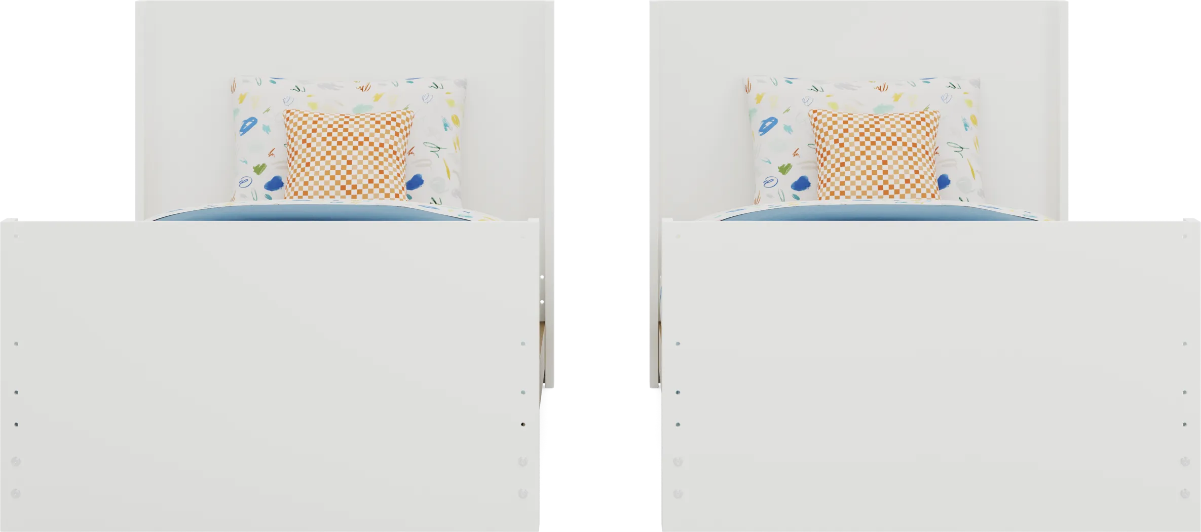 Kids Mikka White Twin/Twin Convertible Bunk Bed - Image 5