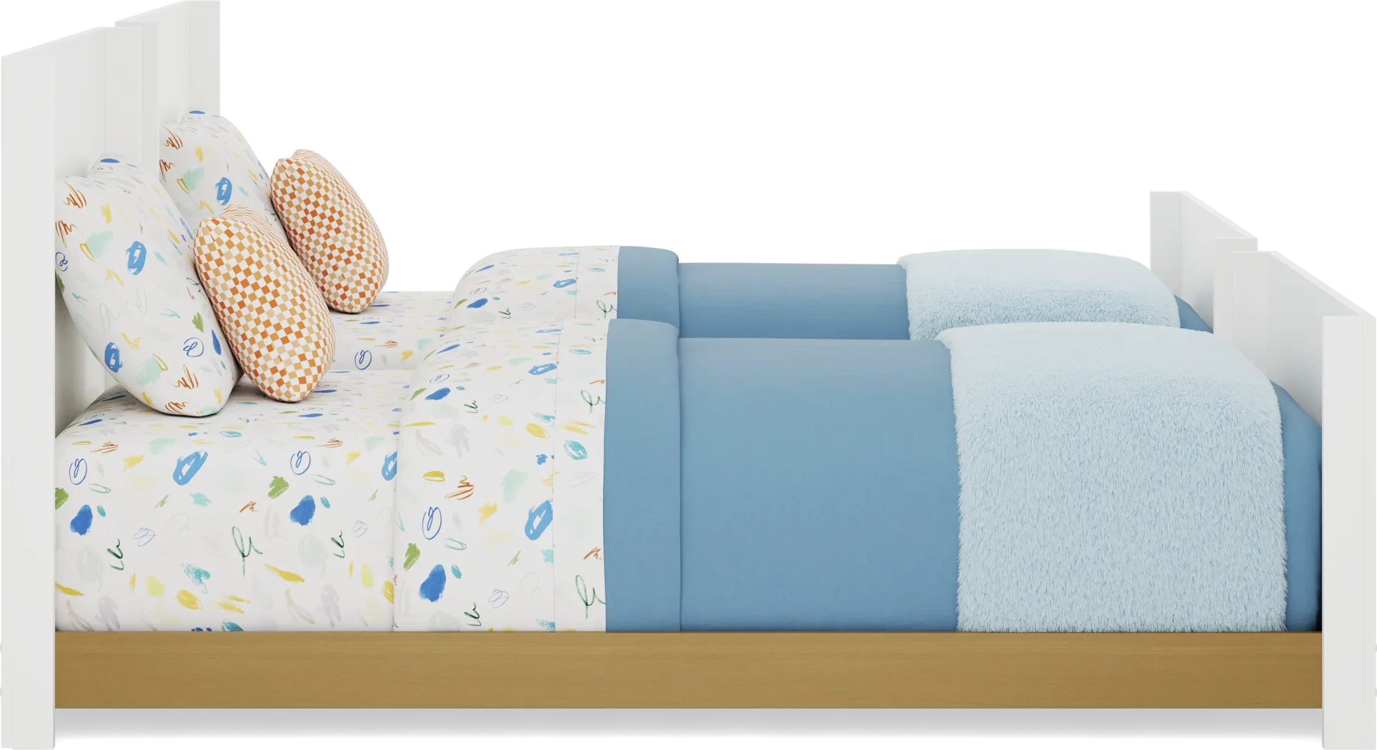 Kids Mikka White Twin/Twin Convertible Bunk Bed - Image 6