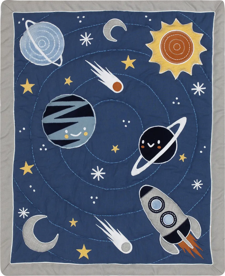 Kids Milky Way Blue Baby Bedding Set - Image 4