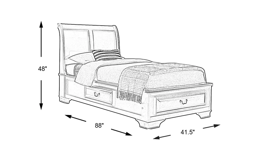 Dimension Image. Please refer to the Dimension Tab on this page for dimension details.