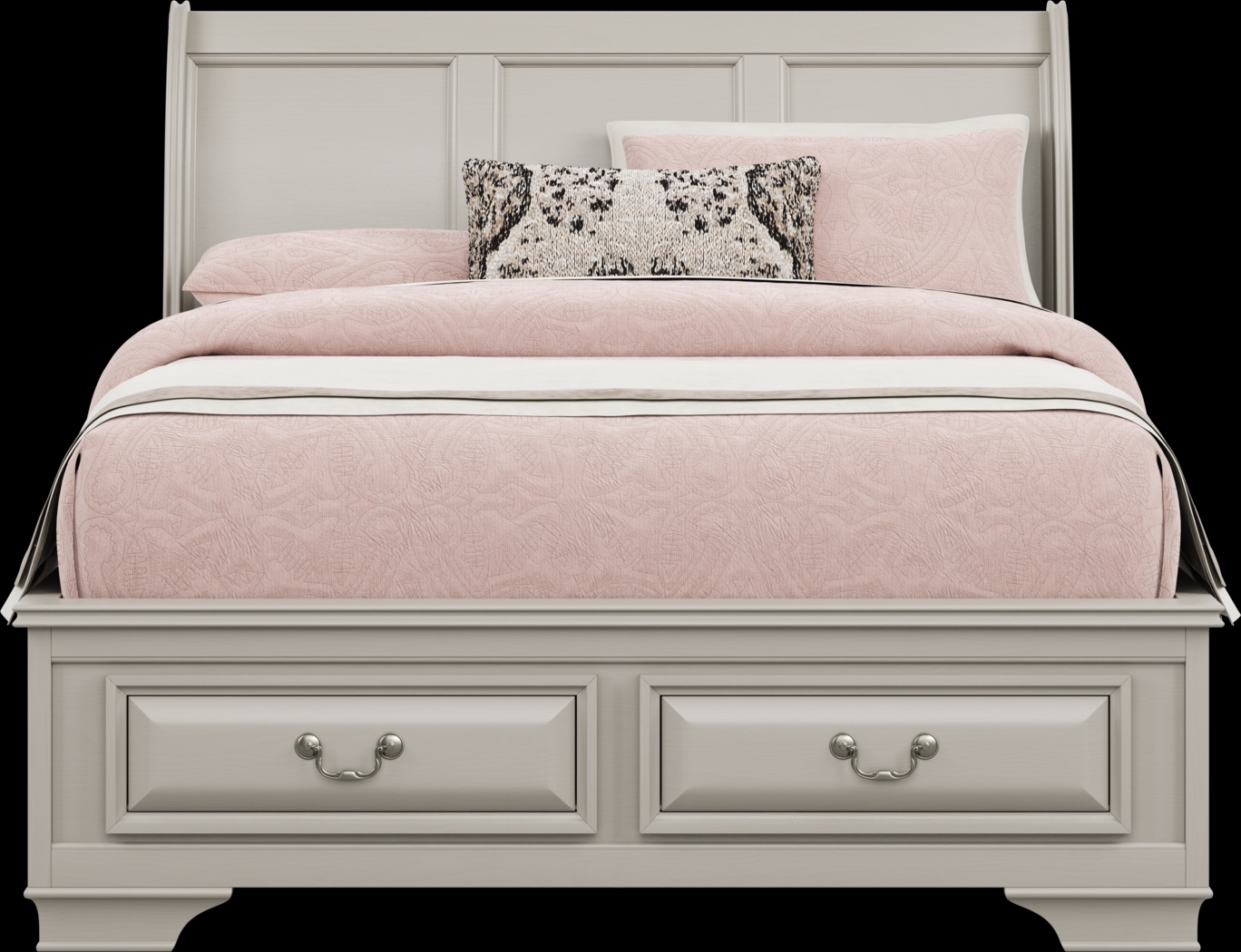 Kids Mill Valley Jr. Washed White Full Storage Bed - Thumbnail - Image 1