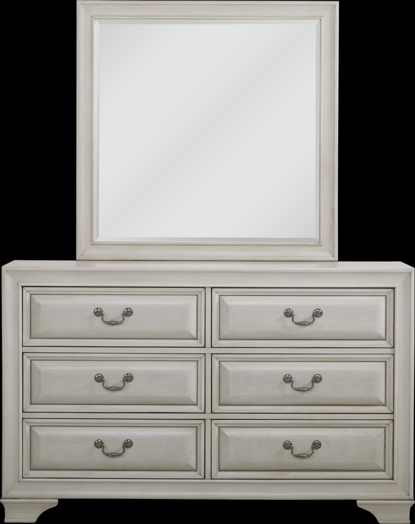 Kids Mill Valley Jr. White Dresser & Mirror - Thumbnail - Image 1