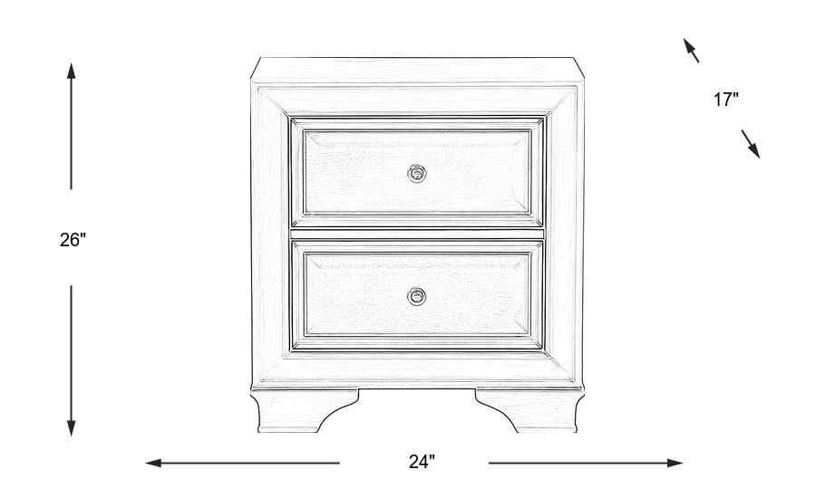 Dimension Image. Please refer to the Dimension Tab on this page for dimension details.