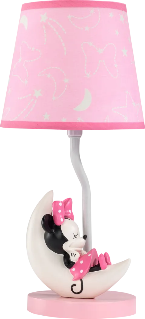 Kids Minnie Mouse Pink Lamp - Thumbnail - Image 1