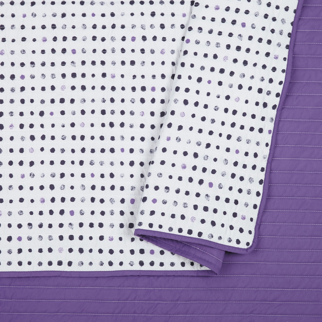 Kids Mirabell Purple Full/Queen Quilt - Thumbnail - Image 3