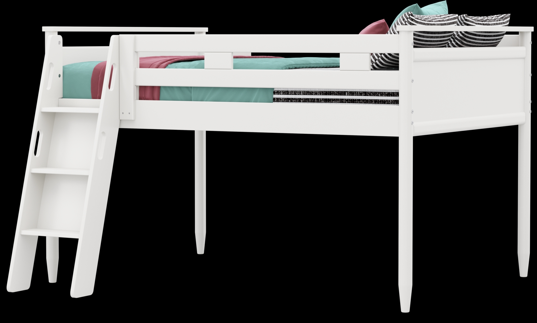 Kids Modern Colors White Full Loft - Thumbnail - Image 3