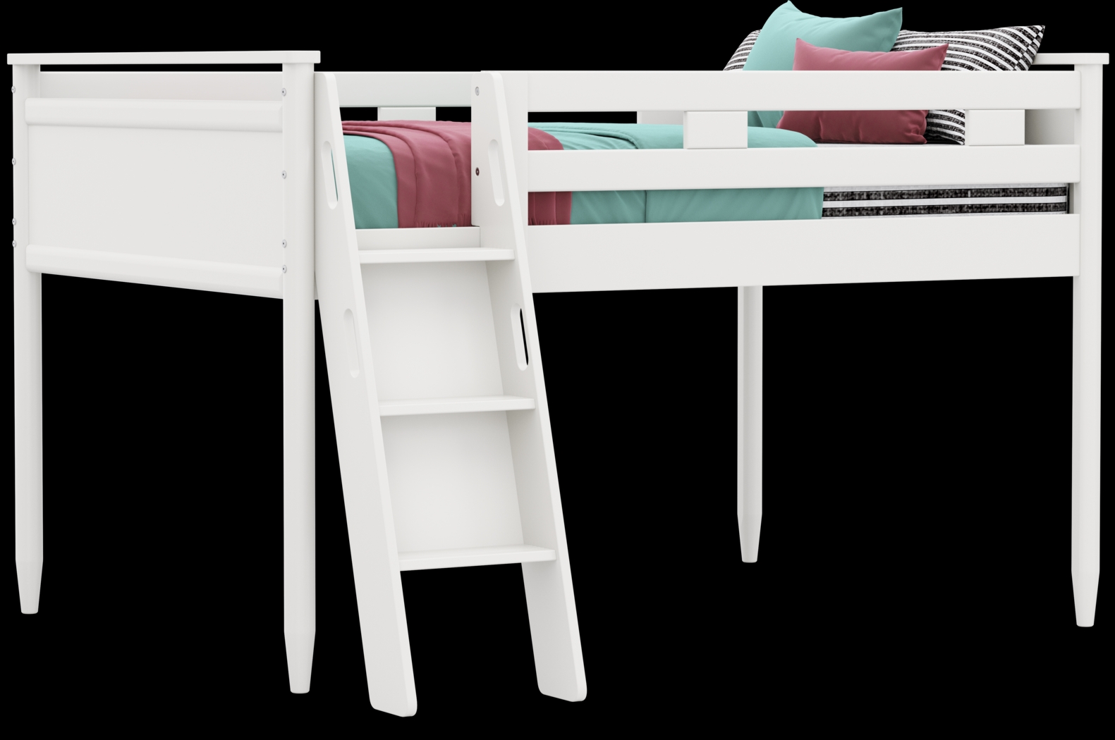 Kids Modern Colors White Full Loft - Thumbnail - Image 1