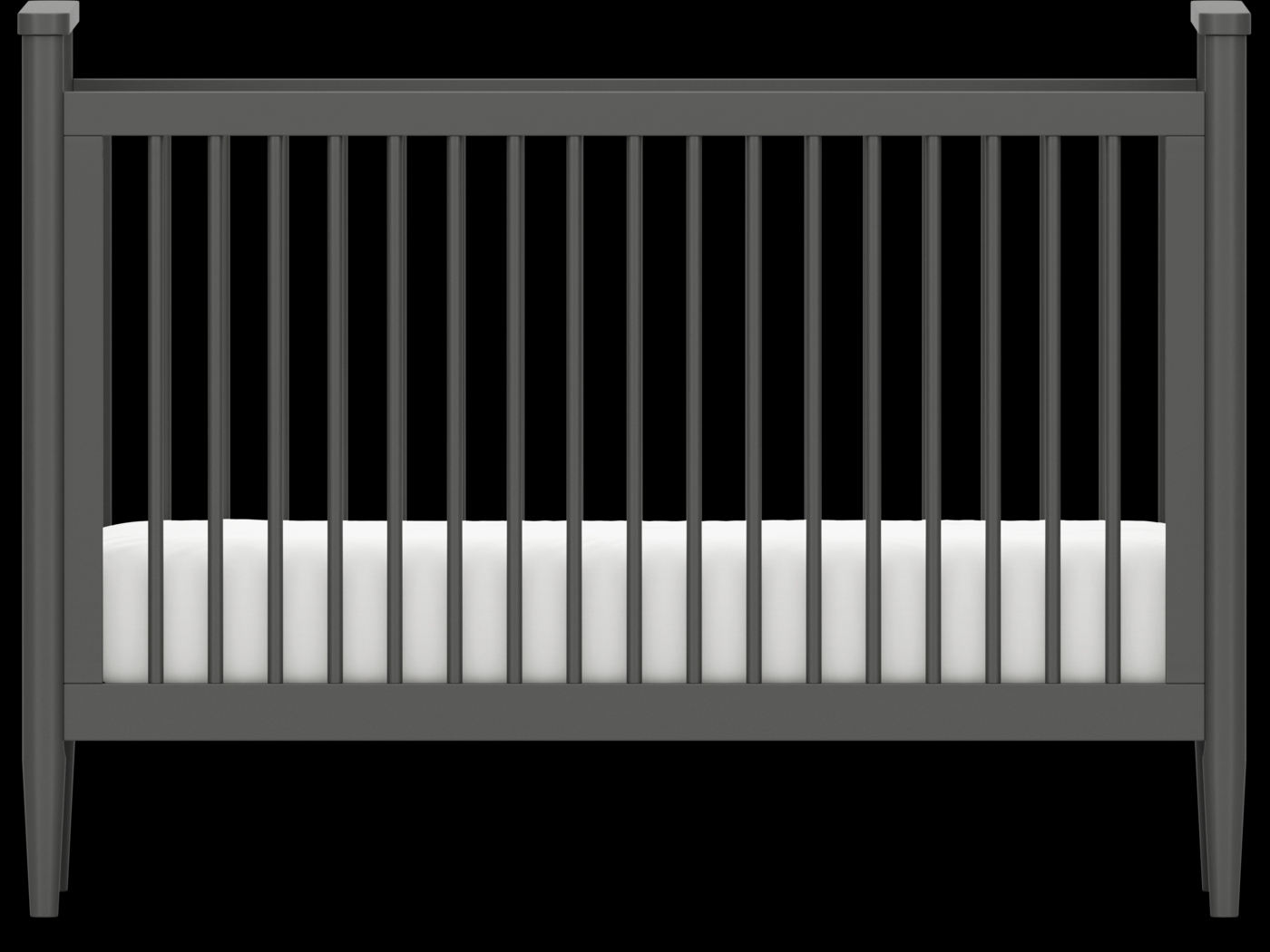 Kids Modern Colors Iron Ore 3-in-1 Convertible Crib - Thumbnail - Image 3