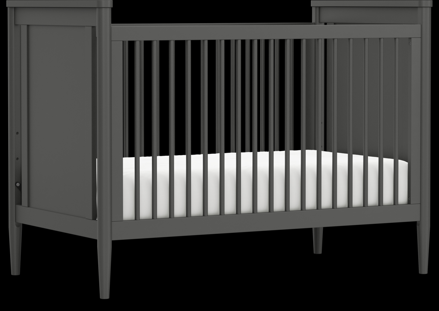 Kids Modern Colors Iron Ore 3-in-1 Convertible Crib - Thumbnail - Image 1