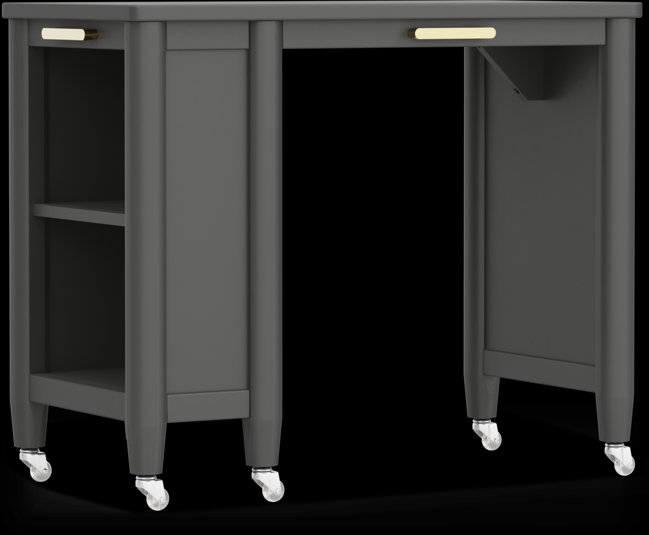 Kids Modern Colors Iron Ore Caster Desk - Thumbnail - Image 4