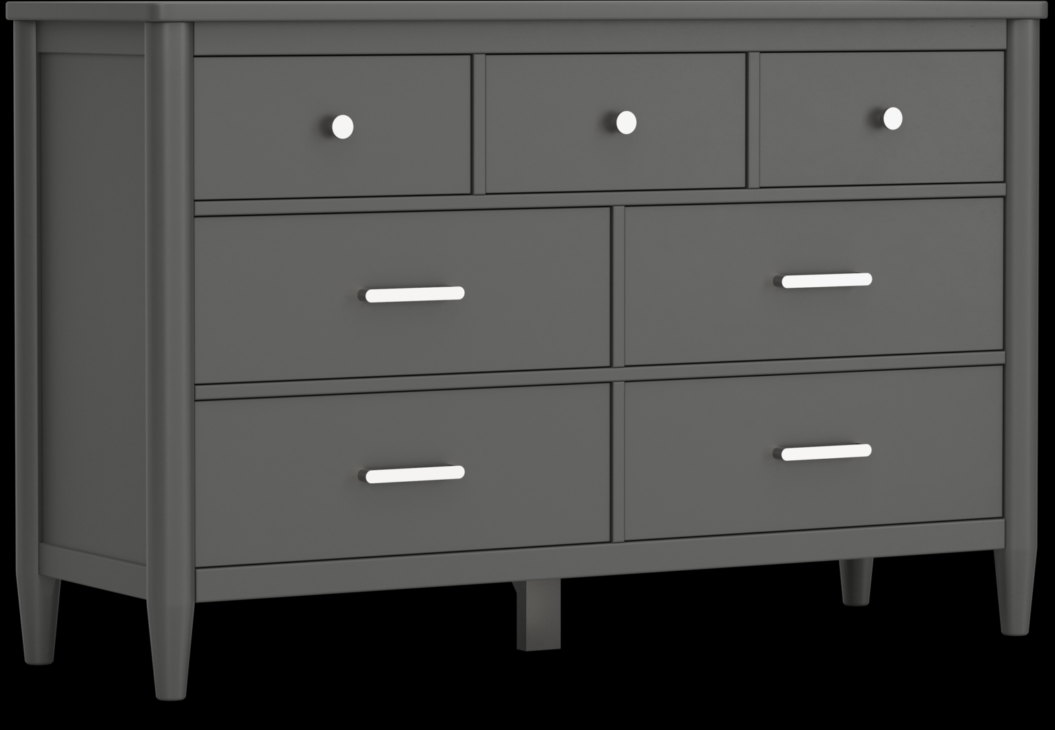 Kids Modern Colors Iron Ore Bedroom with Recharged Gray Full Bed - Thumbnail - Image 4